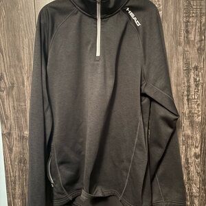 💥 Buy 2 get 1 Free 💥 HEAD Black Quarter-Zip Sweatshirt